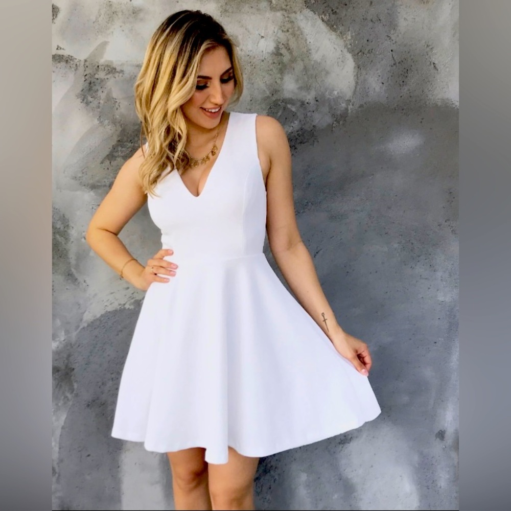 White Skater Dress